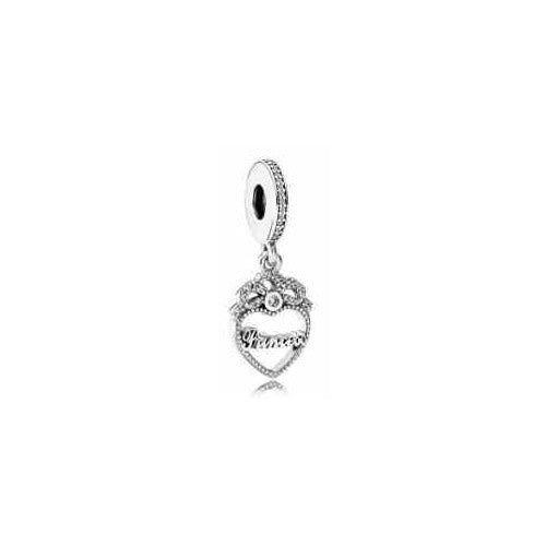 Charm Corazón "Princess" con Corona