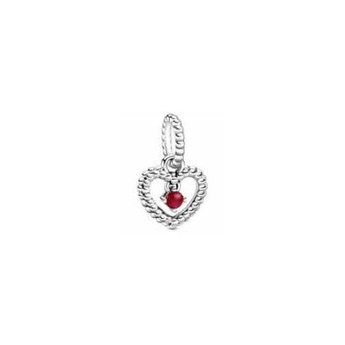 Corazón con Gema Roja