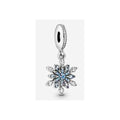Charm Colgante Copo de Nieve Brillante