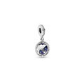 Charm Colgante Globo Terráqueo Azul y Plata