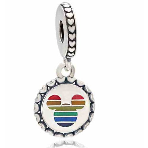 Charm Mickey Arcoíris Corazones