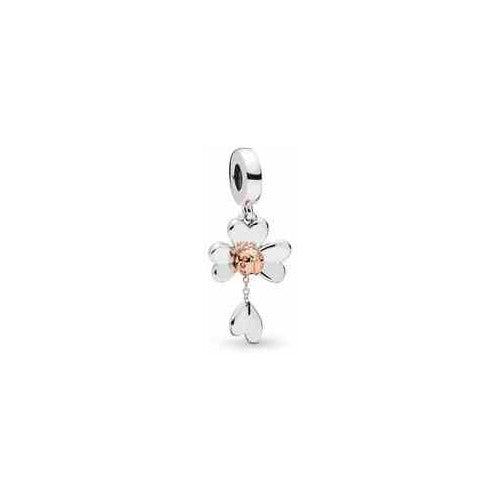 Charm Trébol de la Suerte y Flor