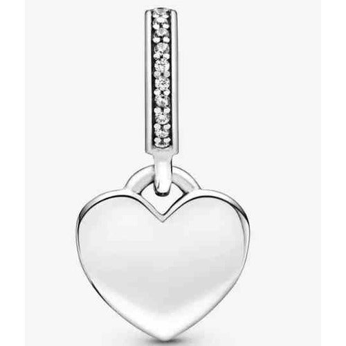 Corazón Brillante con Dije Colgante