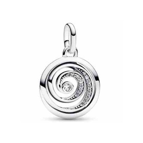 Dije "Olas de Luz" en Plata Esterlina con Circonitas Cúbicas