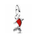 Charm Pez Koi Rojo Plata 925