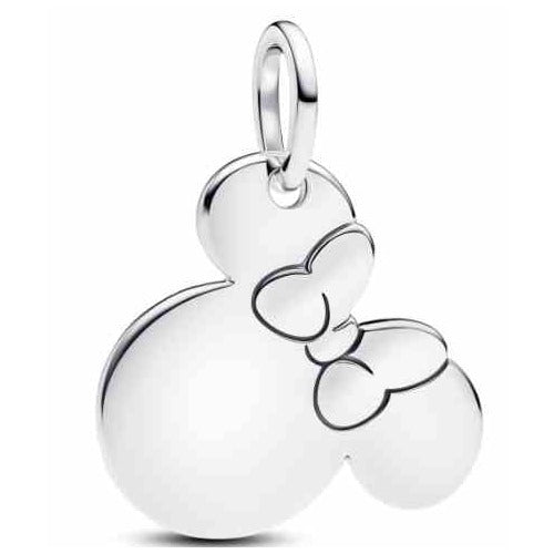 Charm Minnie Mouse en Plata Brillante