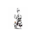 Charm de Stitch en Moto Plateado