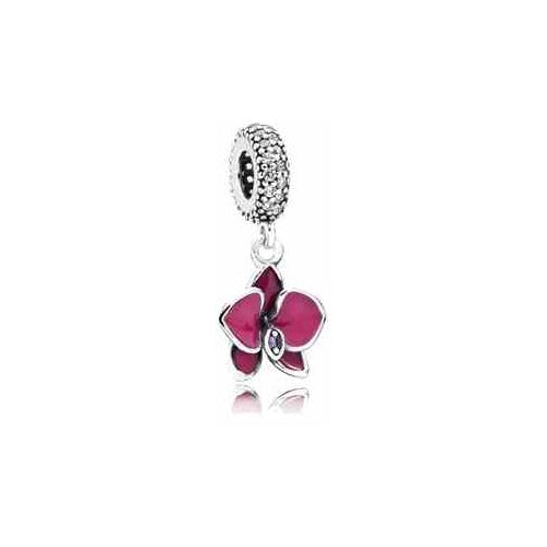 Charm Orquídea Rosa Brillante