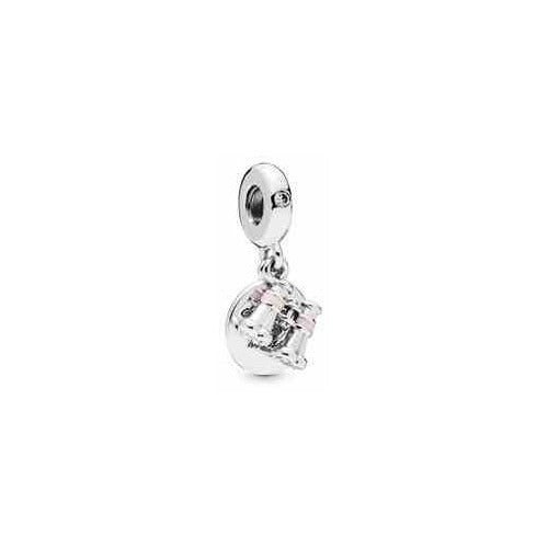 Dije "Mi Amor" plata 925 con esmalte rosa