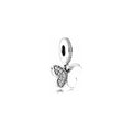 Charm Doble Mariposa Brillante