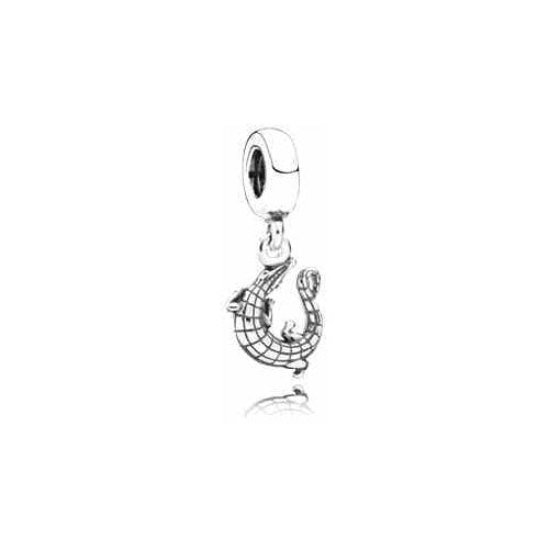 Charm de Cocodrilo Enrollado Brillante
