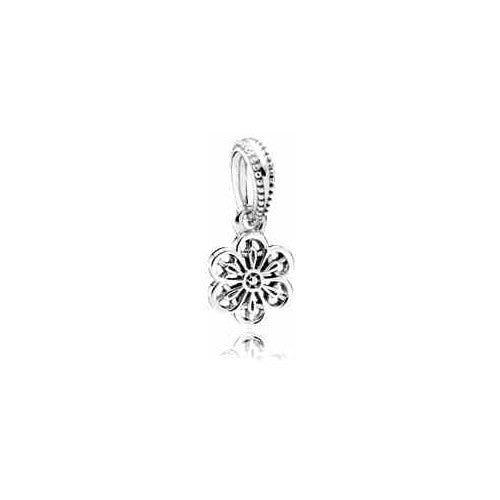 Dije Flor Calada Plata 925