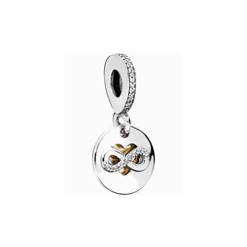 Charm Infinito y Corazón Dorado
