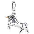Charm Unicornio con Cuerno Dorado