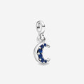 Charm Luna Creciente Azul