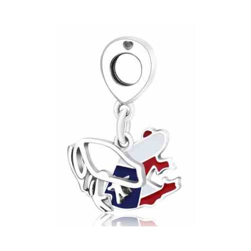Charm Texas Flag con Diseño de Caballo