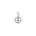Corazón Encantado con Piedra Rosa