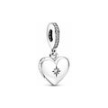 Corazón Relicario Brillante con Estrella
