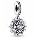 Charm Colgante Copo de Nieve Brillante