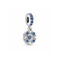 Charm Colgante Corazón Azul y Corazones Intercalados