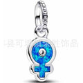 Colgante Símbolo Femenino Azul Neón
