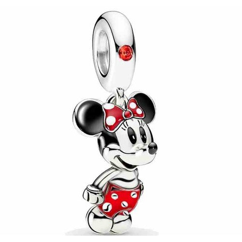 Charm Minnie Mouse con Vestido de Lunares Rojos