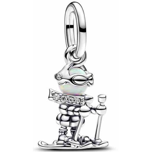 Charm Esquí Festivo con Opal y Circonitas