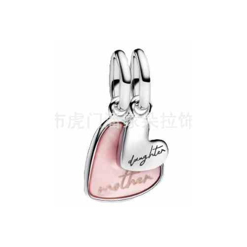 Charm Colgante Corazón Madre e Hija
