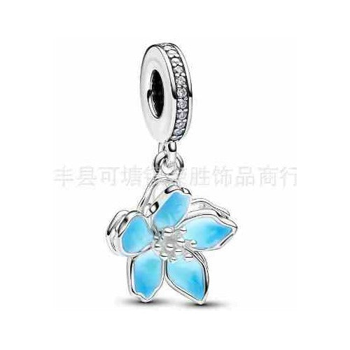 Colgante Flor Celeste para Pulsera