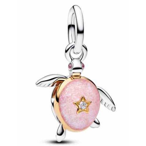 Charm Tortuga Rosa Brillante