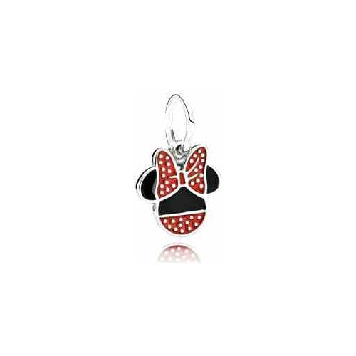 Charm Minnie Mouse Rojo y Negro