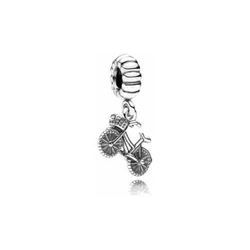 Charm Dije Bicicleta Vintage Plata Esterlina