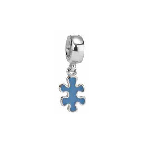 Colgante Charm Puzzle Azul