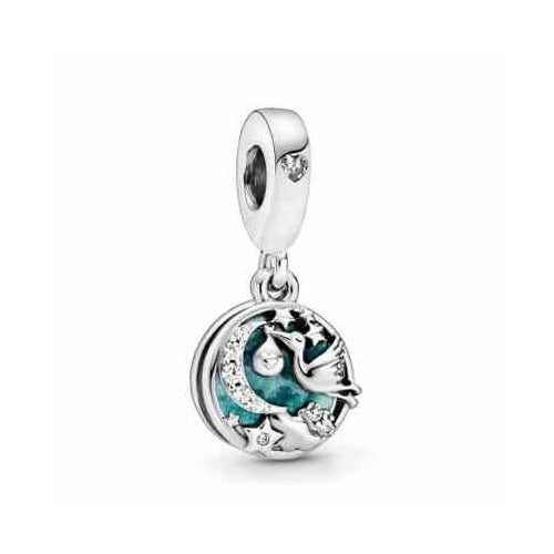 Charm Cigüeña Nocturna con Bebé
