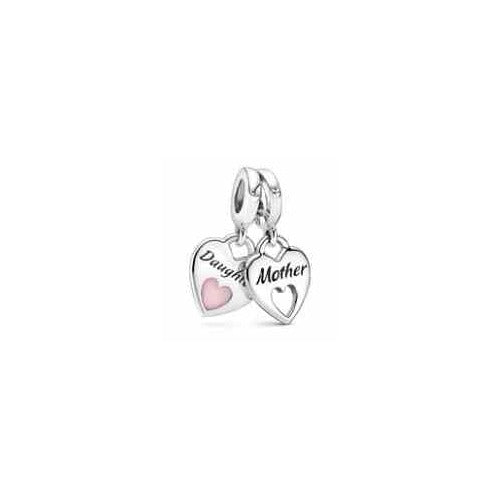 Charm Doble Corazón Madre e Hija