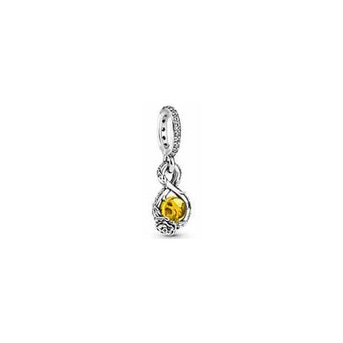 Charm Infinito Rosa Amarilla
