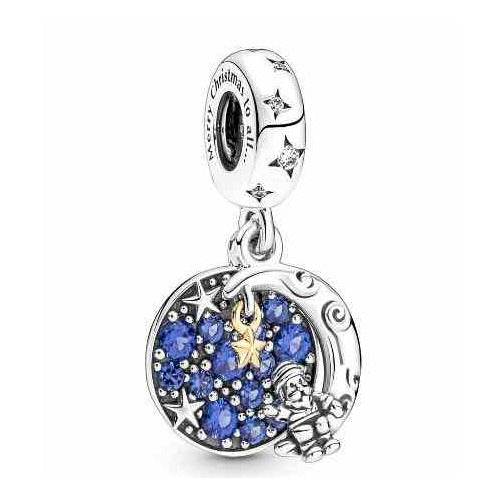 Charm 'Merry Christmas to all...' Luna y Muñeco de Nieve