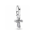Dije Cruz Brillante Plata 925
