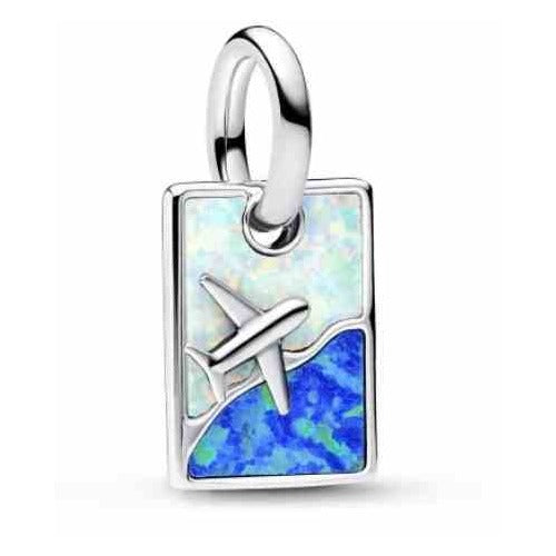 Charm Avión Sobre Mar Azul