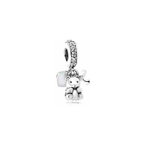 Charm Oso Campanita y Corazón