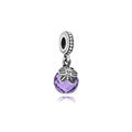 Charm Colgante Morado Abeja con Circonita