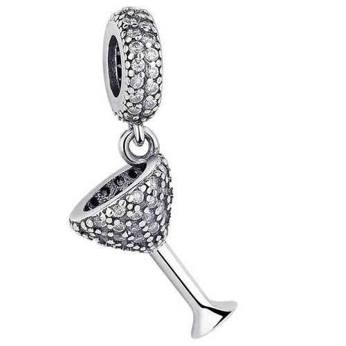Charm Copa de Martini Brillante Plata 925