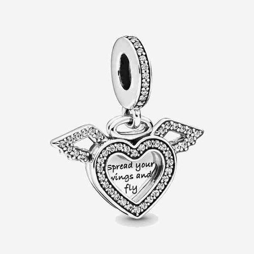 Charm Corazón Alado "Spread Your Wings and Fly"