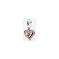 Charm Corazón con Doble Corazón y Grabado