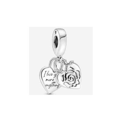 Dije "I love you more anything" con Corazón y Rosa