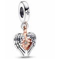 Corazón Alado con Brújula y Cristal