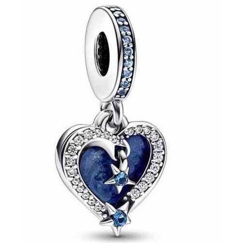 Corazón Azul Estrellado