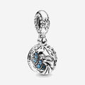 Charm Colgante Reina de Hielo y Copo de Nieve Brillante