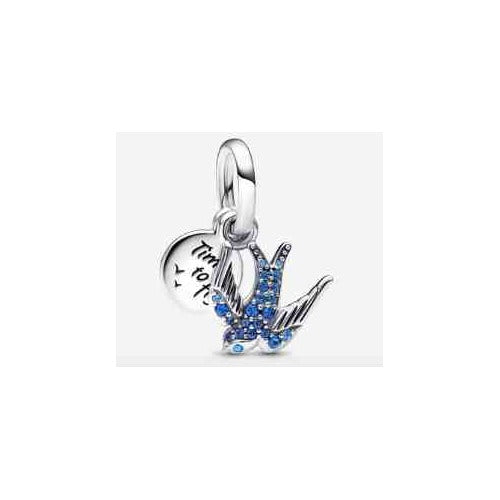 Charm "Time to Fly" Colibrí Azul