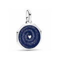 Charm Corazón Espiral Galáctico Azul